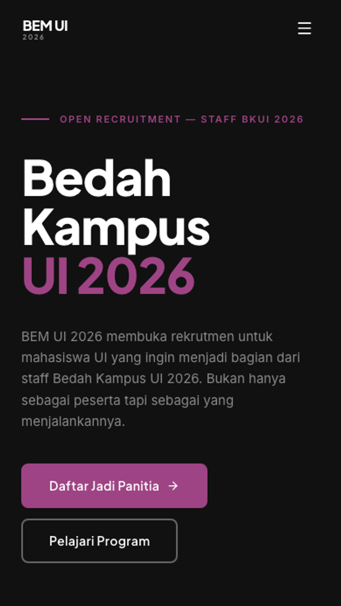 BK UI 2026, mobile view 1