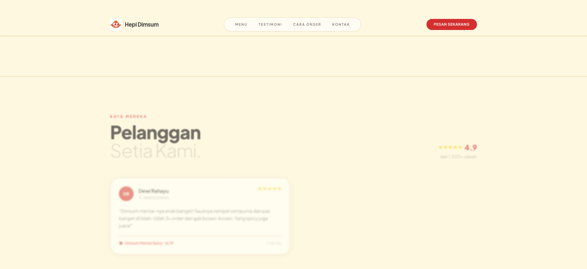 Hepi Dimsum, desktop view 2