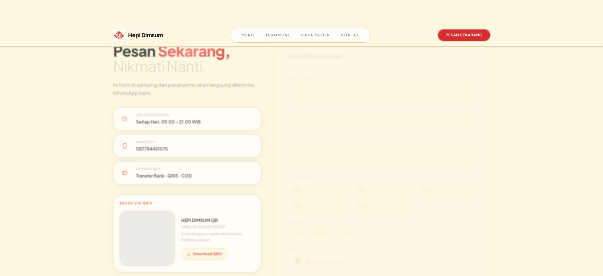 Hepi Dimsum, desktop view 3