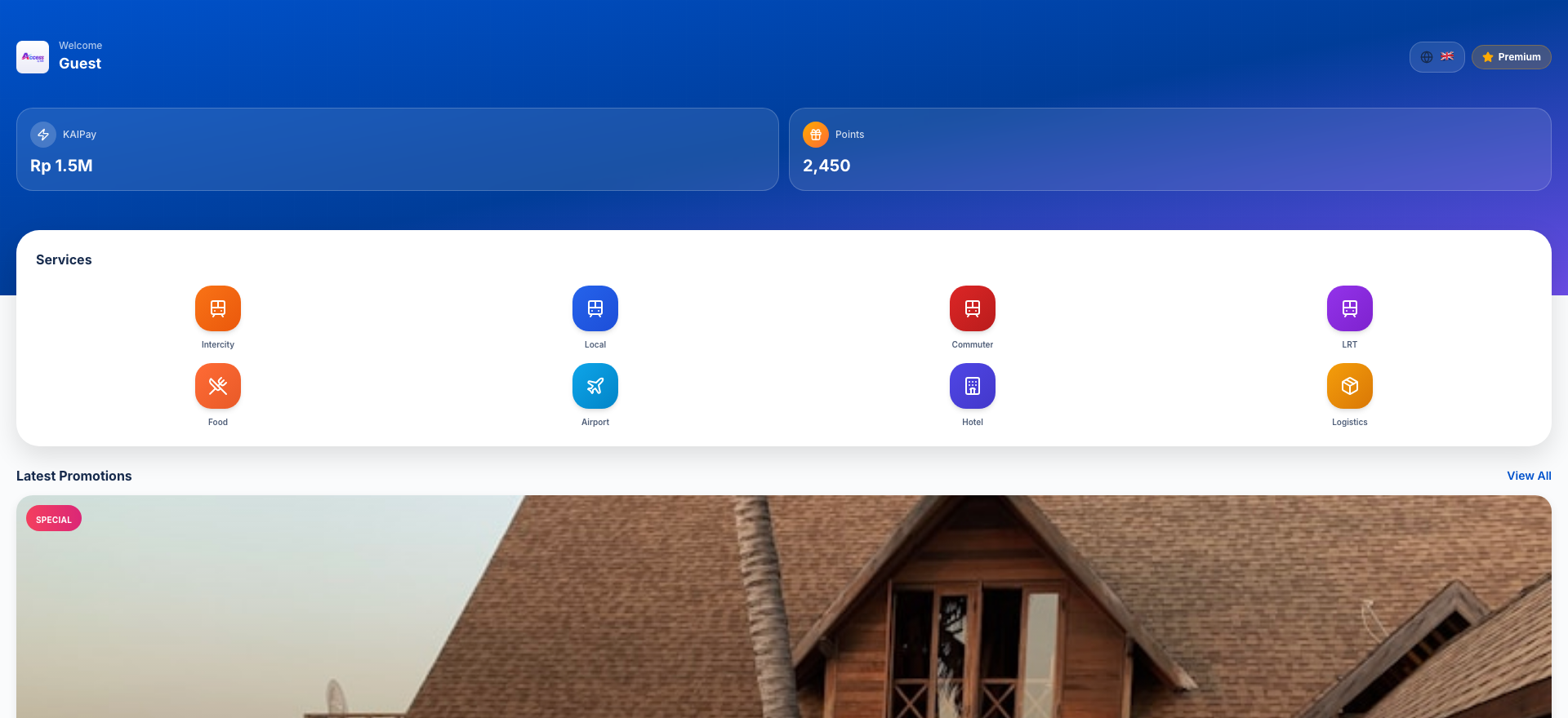 KAI Access, desktop view 1
