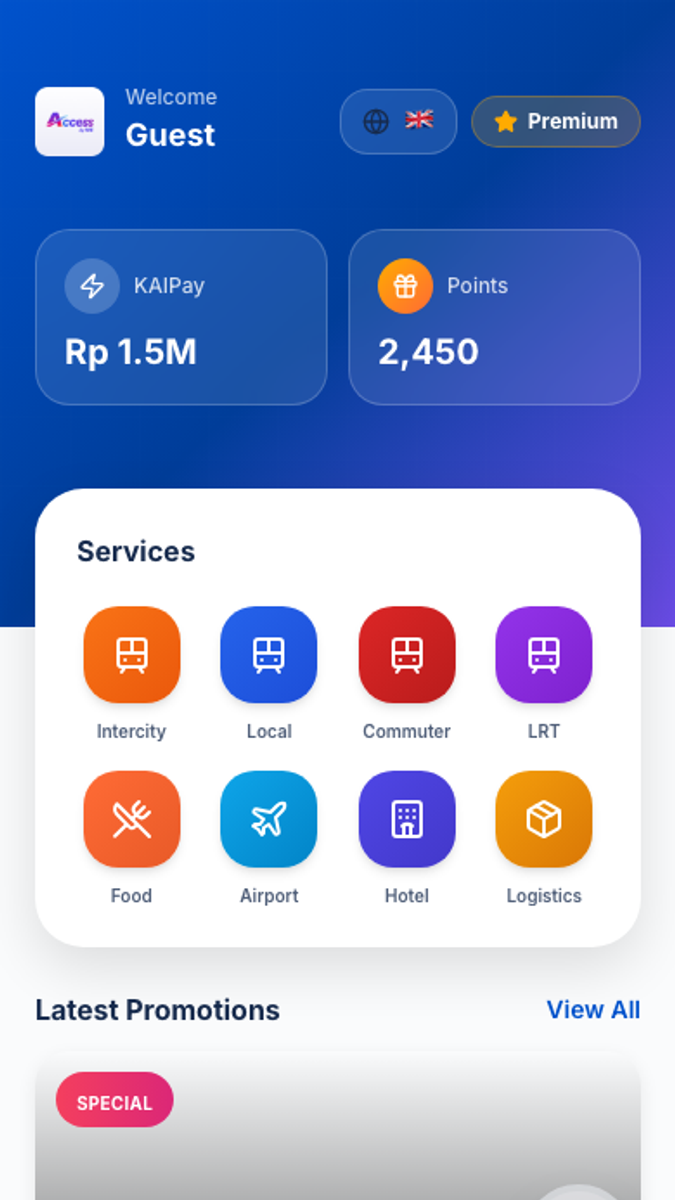 KAI Access, mobile view 2