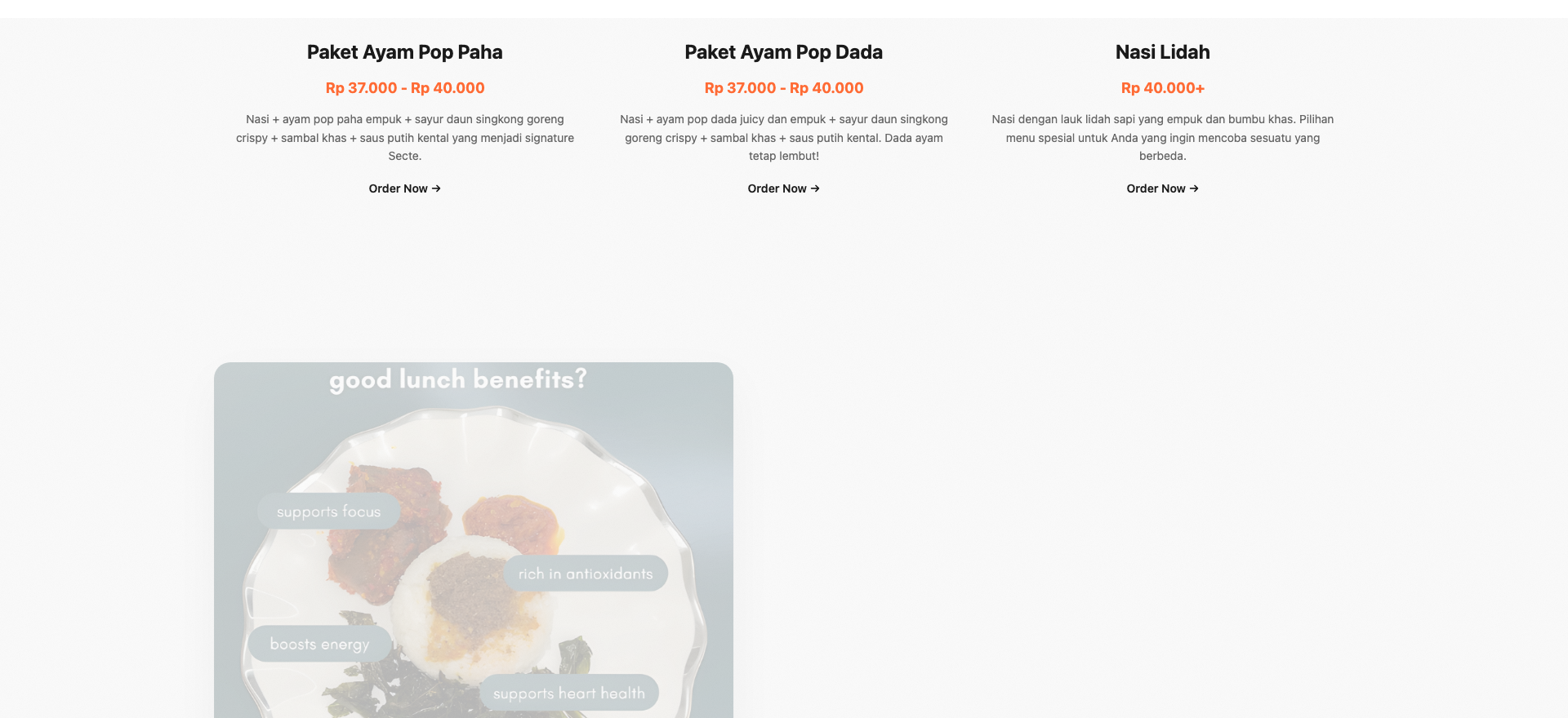 Secte Ayam Pop, desktop view 2