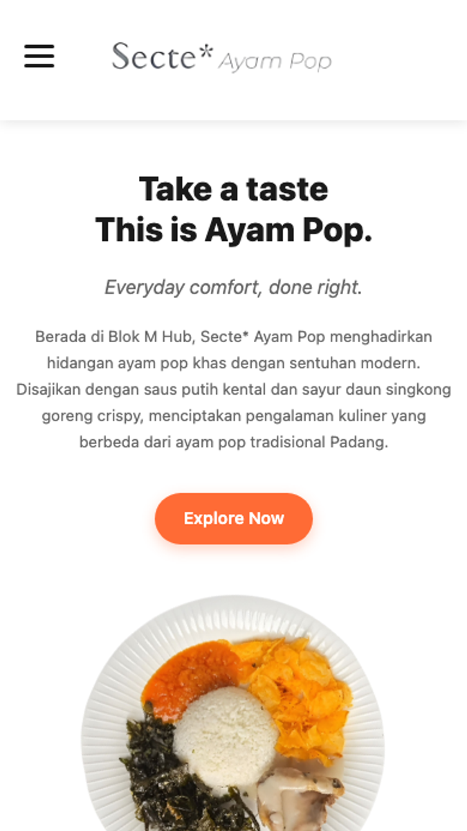 Secte Ayam Pop, mobile view 1