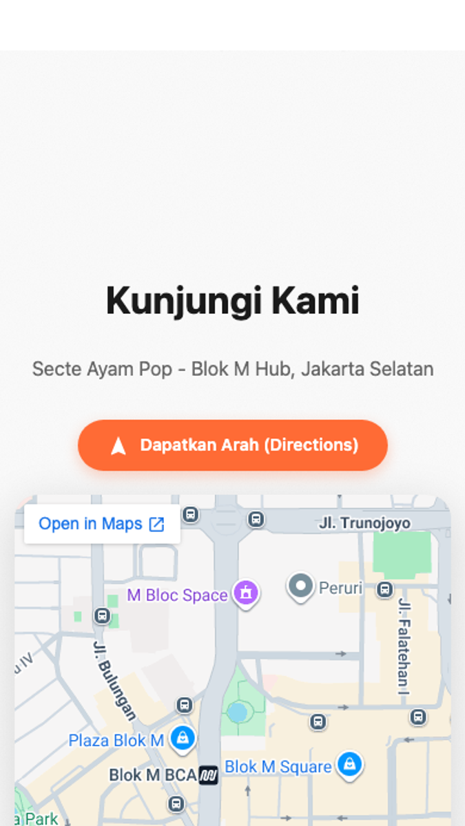 Secte Ayam Pop, mobile view 3