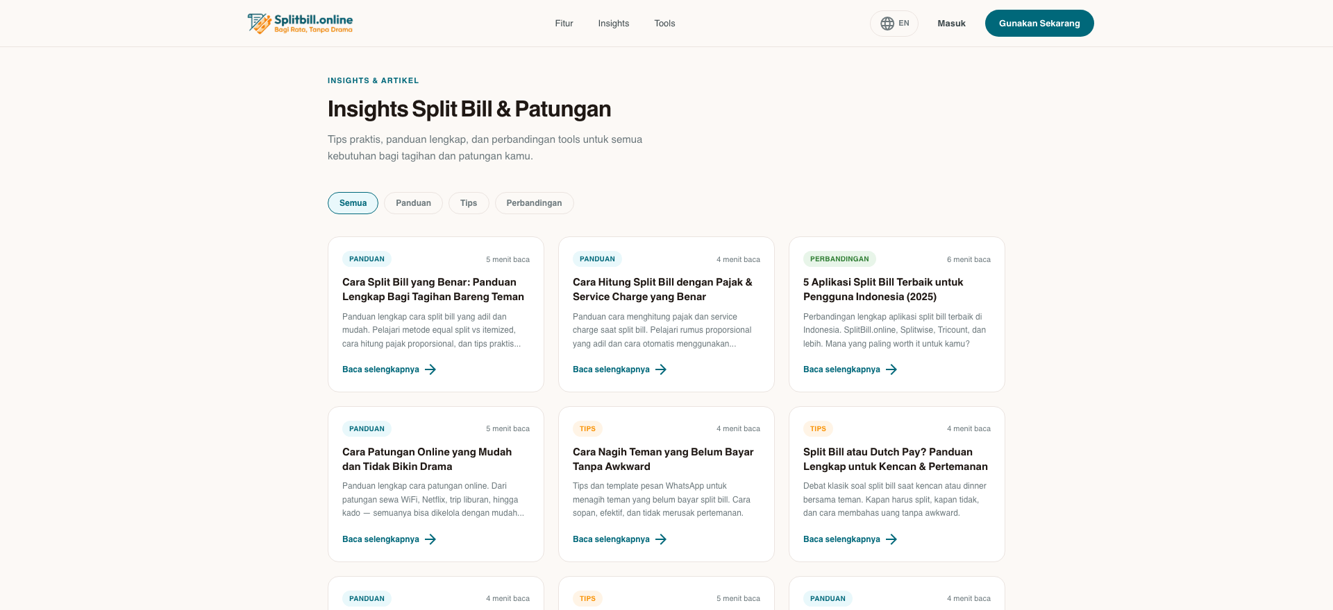 splitbill.online, desktop view 2